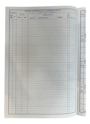 Cuaderno Libro De Clases Asignatura Electiva Rhein 355.518