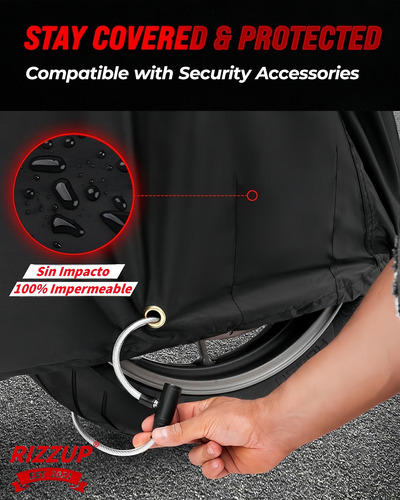 Funda Motocicleta Impermeable Cubiertas Protección Grueso