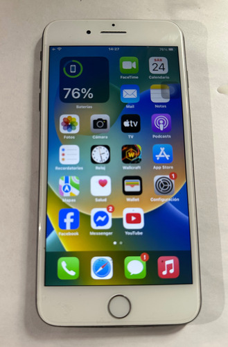 Iphone 8 Plus 64 (detalles Descripción) Funcionando Negro Y Blanco (Usado)