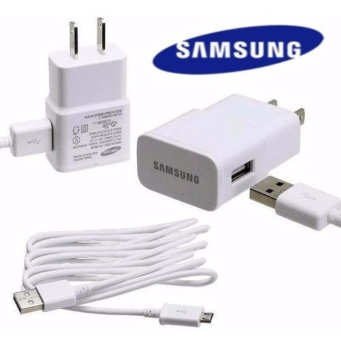 Cargador Samsung De Pared Cable Usb Incluido 5v 2 Amperios