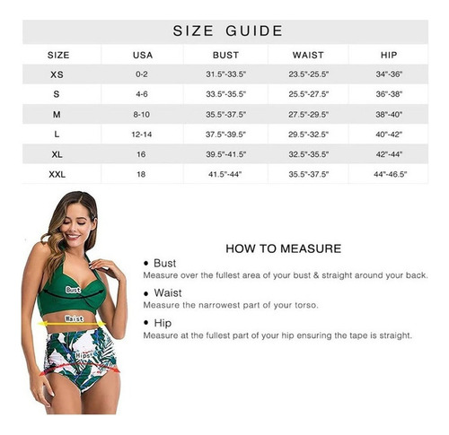 Bikini De Cintura Alta De 2 Piezas De Color Liso Para Mujer