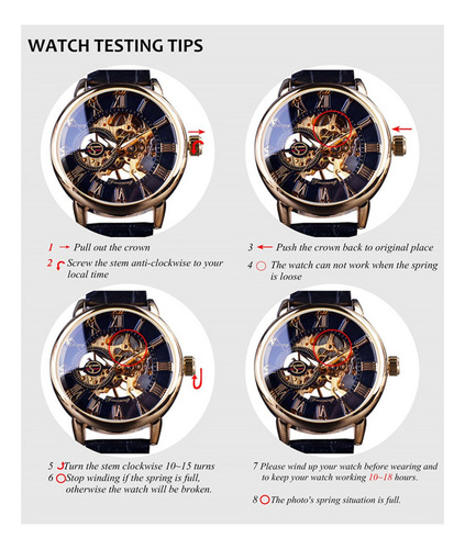 Reloj Mecánico Manual Forsining 349 Para Hombre, Regalo De N
