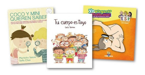 ** Combo 3 Libros Educacion Sexual ** Tu Cuerpo Es Tuyo