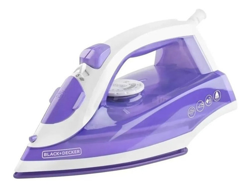 Imagen 3 de 4 de Plancha A Vapor Black+decker Con Suela Antiadherente/irbd204