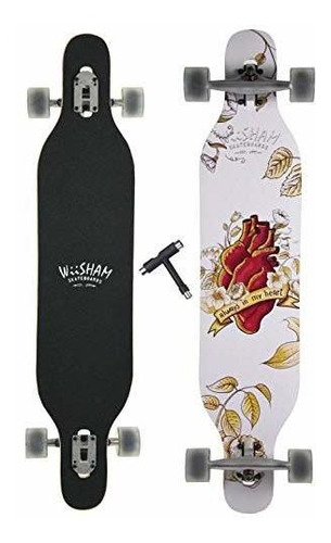 Wiisham Longborads Patinetas De 42 Pulgadas Completa Gota Ab