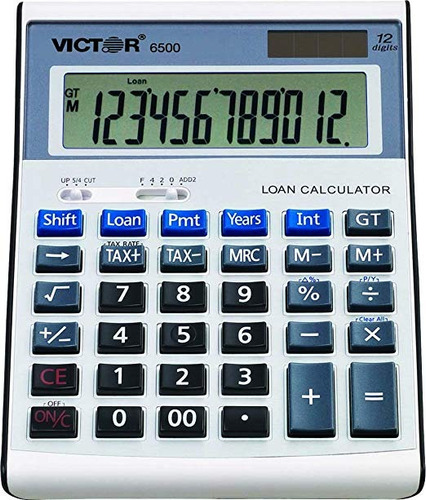 Victor 6500 12 Dígitos Calculadora Financiera Escritorio, Pr