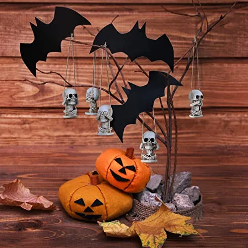 Juego De Accesorios Para Decoración De Calaveras Góticas Par