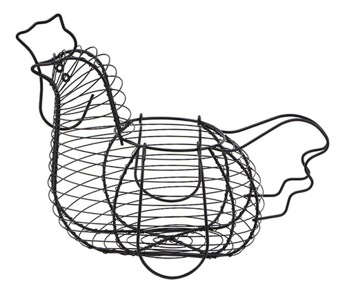 N Cesta De Metal Para Huevos De Gallina, Cesta Para Huevos