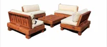 Comprar Sillón Esquinero Madera Tratada Juego Jardín Exterior Patio