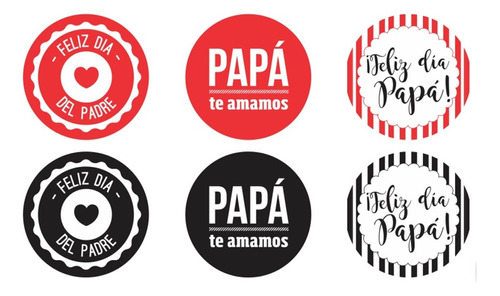 Kit Imprimible Tags Día Del Padre Etiquetas Frases Vectores