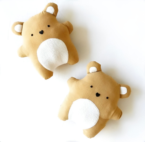 Muñeco De Apego De Tela . Detalles En Micropolar. Oso .