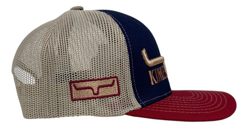 Gorra Vaquera Kimes Ranch Trucker Malla Marino/beige/tinto Gabardina Unitalla Ajustable