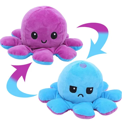 Pulpo Mu eca De Peluche Reversible De Doble Cara Cuotas sin