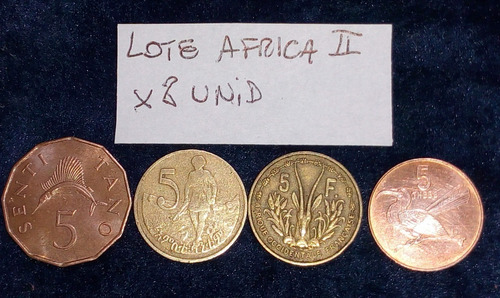 Monedas Africa #2 Lote X 8 M
