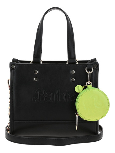Bolso Satchel Barbie Gorett Chico Color Negro Isabella Mujer Negro Lisa Níquel Negro