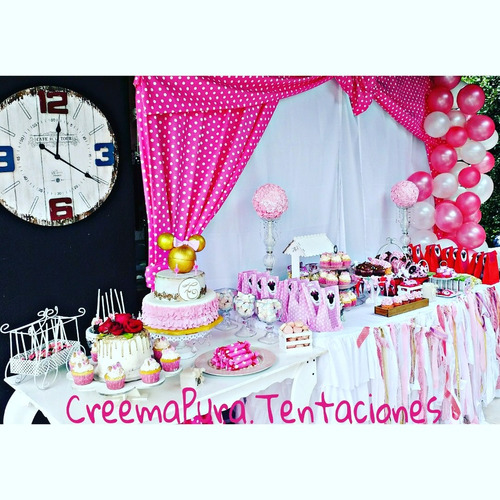 Mesa Dulce Y Candy Bar Temático + Ambientación 30 Invitados