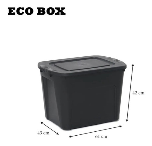 Caja Baúl Organizadora Apilable De 80lts X6 Unidades