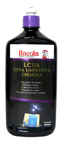 Cera Limpadora Cremosa Lc11a 500ml Lincoln