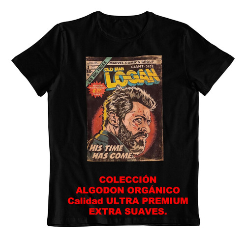 Polera - Dtf - Algodon Organico - Logan X Men Wolveryne