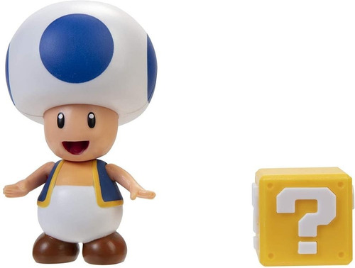 Toad Azul Con Bloque Pregunta World Of Nintendo Super Mario