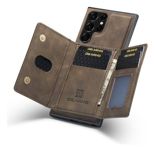 B Funda De Polipiel Tarjeta For Samsung Galaxy S20 S21 S22