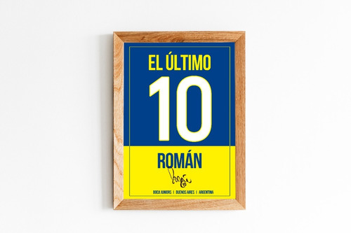 Cuadro El Último 10 Juan Roman Riquelme Boca - Madrid Deco