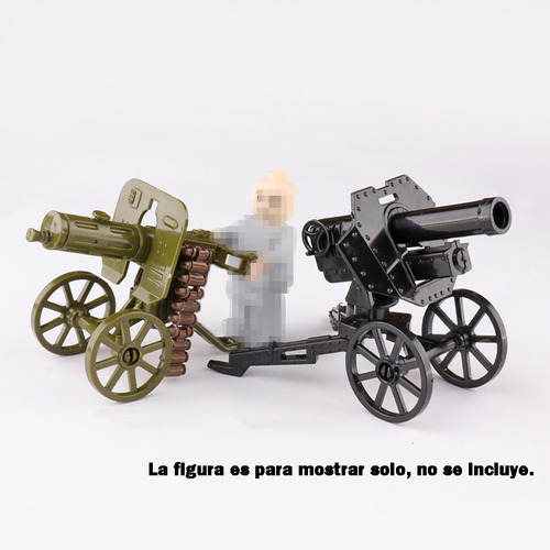 Ametralladora Pesada De Bloques Compatible Con Lego Soldado
