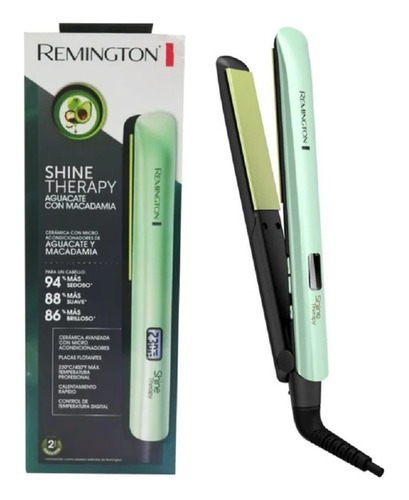 Plancha De Cabello Remington Shine Therapy Aceite Aguacate