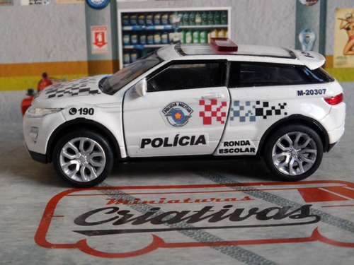 Miniatura Range Rover Evoque Polícia Militar Pm Sp