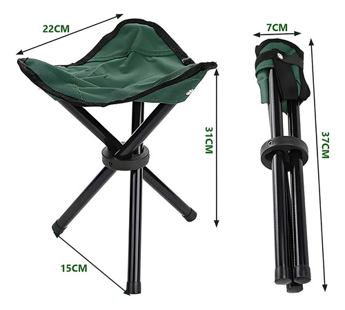 Silla De Camping Plegable De Dos Piezas, Silla De Camping