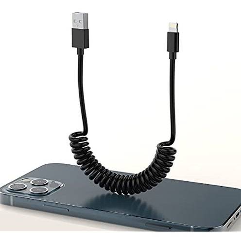 Cable De Carga Lightning En Espiral Para iPhone Mtakyi Usb P