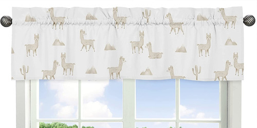 Cenefa De   De Ventana Boho Llama  Género Neutro Beige...