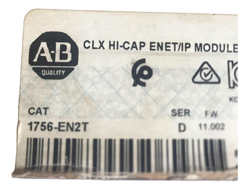 Módulo De Comunicação Ethernet/ip 1756-en2t D Nova