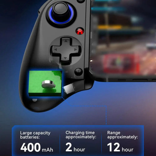 Controlador De Juego Telescópico D11 Rgb Phone Gamepad Con T