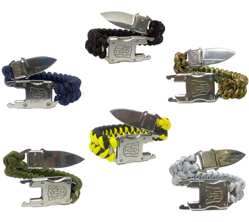 Envio Gratis Pulsera Paracord Transformer Supervivencia Xto