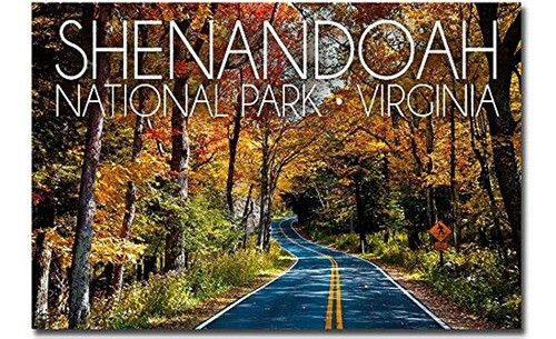 Imán ''parque Nacional Shenandoah, Virginia Road En Otoño''