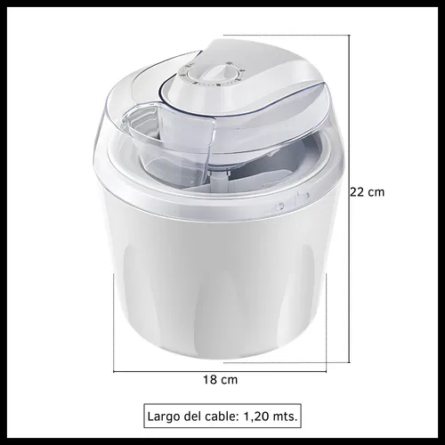 Fábrica De Helados Caseros Máquina Para Helados 1,5 Litros