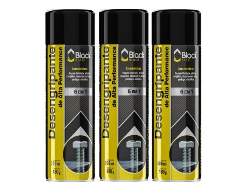 Kit Desengripante Performance Black Brasil (300ml) - 3 Unid