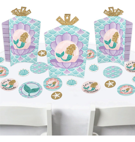 Big Dot Of Lets Be Mermaids - Decoración Y Confeti Para Bab