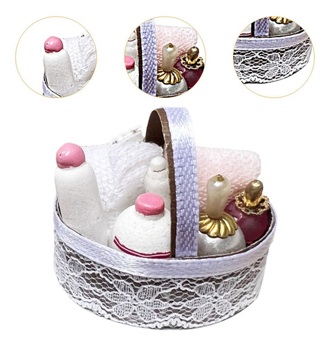 Cesta De Baño Para Casa De Muñecas A Escala 1/12,