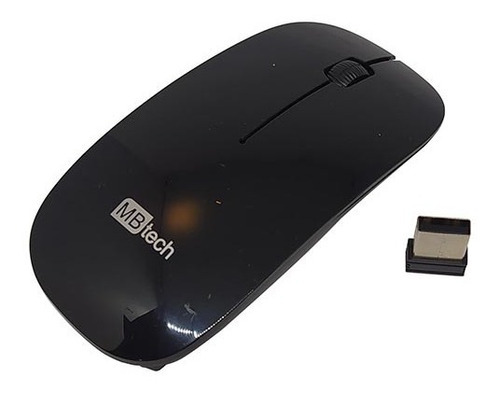 Mouse Sem Fio Wireless Optico Plug And Play 3200dpi 3 Botões Cor Preto