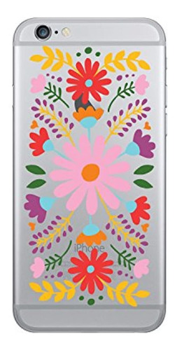 Funda Transparente Generica Para Festival Floral, iPhone 7 