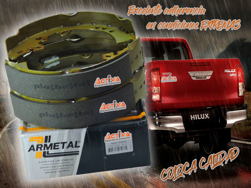 Imagen 5 de 6 de Zapatas Con Cintas Traseras Toyota Hilux 4x2 4x4 Calidad Ori