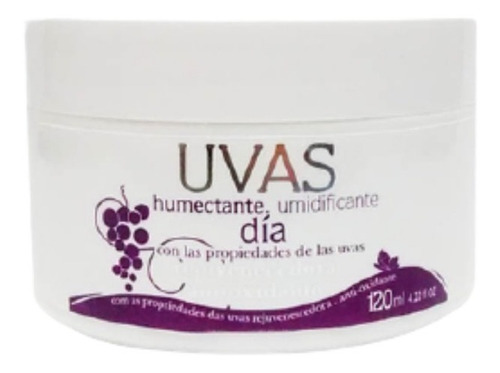 Crema Humectante Dia 120ml Uvas Cosmeticos