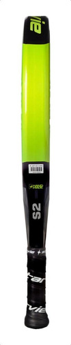 Paleta de pádel StarVie Basalto 2019 color negro/verde flúor