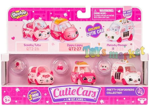 Cutie Cars Shopkins De Metal + 1 Figura Auto Original