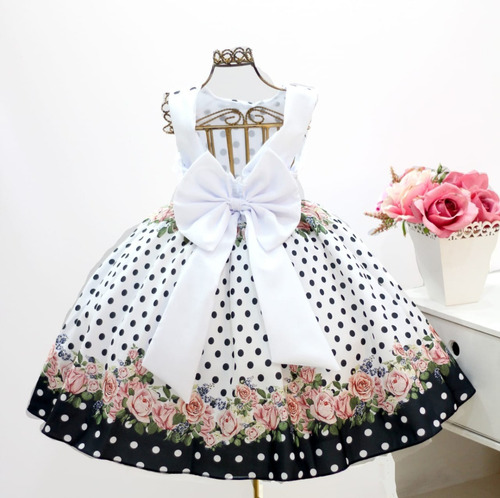 Vestido Festa Infantil Floral Luxo 1 A 16 Ano Preço De Custo