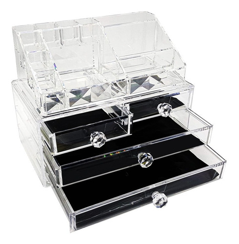 Imagen 2 de 9 de Organizador Acrilico Cajones Grande Cosmeticos Maquillaje