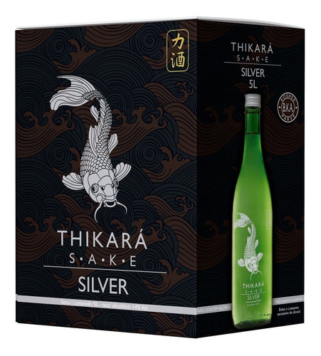 Saquê Sake Thikará silver bag in box 5L embalagem econômica