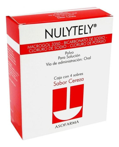Nulytely Polvo Sabor Cereza Caja Con 4 Sobres Con 110.1 G